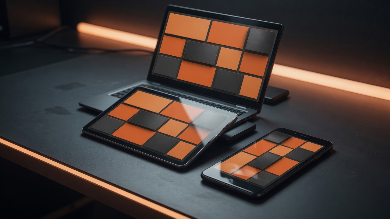 La misma interfaz en notebook, tablet y celular